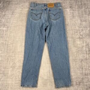 Levis Jeans Mens 32x30 Blue Denim 550 Relaxed Tapered Vtg 90s Orange Tab